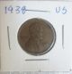 1938 Usa Penny Old 1 Cent Coin - - - - - - Small Cents photo 1