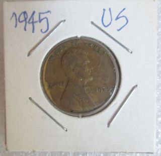 1945 Usa Penny Old 1 Cent Coin - - - - - - - - - - - - photo