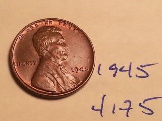 1945 Lincoln Wheat Cent (4175) Great Coin Luster photo
