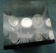 10 1963 Silver Roosevelt Dimes Encased In Lucite Cube Paperweight Dimes photo 3