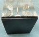 10 1963 Silver Roosevelt Dimes Encased In Lucite Cube Paperweight Dimes photo 7