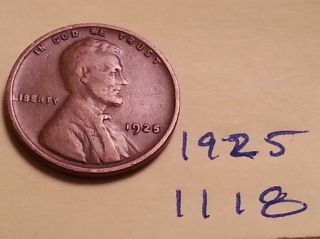 1925 Lincoln Cent Fine Detail Great Coin (1118) Wheat Back Penny Check Out Store photo