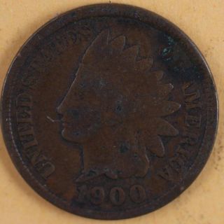 1900 Indian Head Penny Circulated Good Date Ihp 445 photo