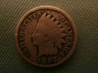 1892 Indian Head Penny photo