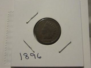 1896 Indian Head Cent Coin photo