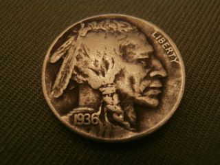 1936 Buffalo Or Indian Head Nickel photo