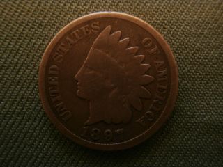 Indian Head Penny 1897 photo