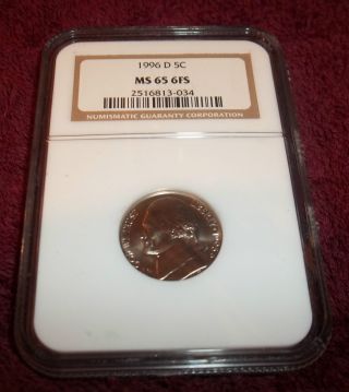 1996 - D Ngc Ms65 6fs Full Steps Jefferson Nickel You Choose The One You Want photo