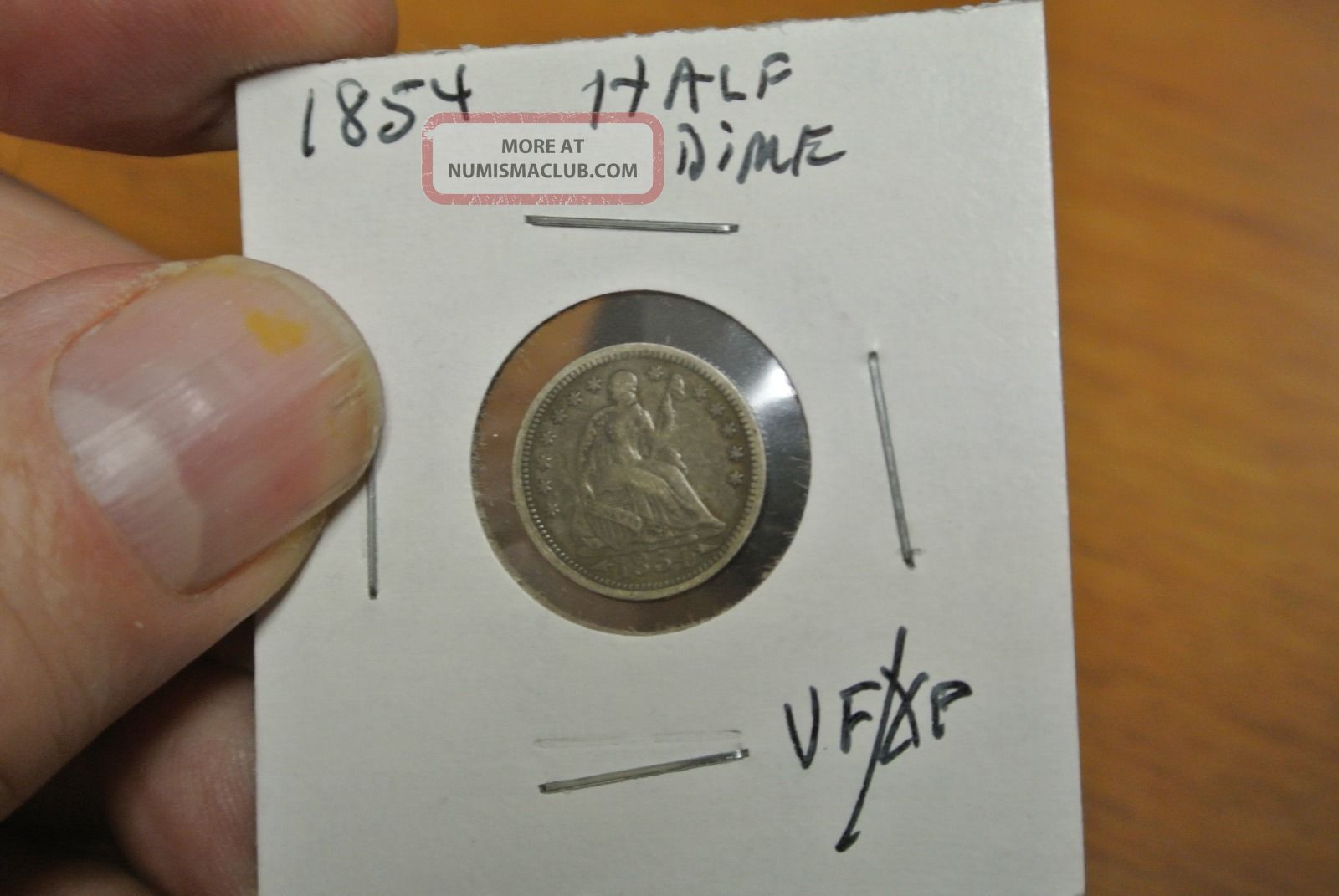 1854 Seated Liberty Half Dime Rare U S Type Coin Old Money 5c H10c 1854-seated-liberty-half-dime-rare-u-s-type-coin-old-money-5c-h10c