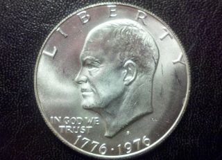 1976 - S 40% Silver Bicentennial Eisenhower Dollar,  Uncirculated Ike photo