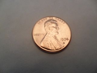 1974 D Lincoln Memorial Cent Penny photo
