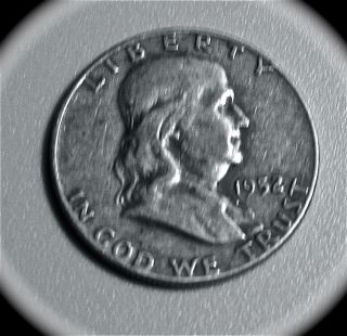 1952 Franklin Liberty Silver Dollar Philadelphia Good Details Circulated photo