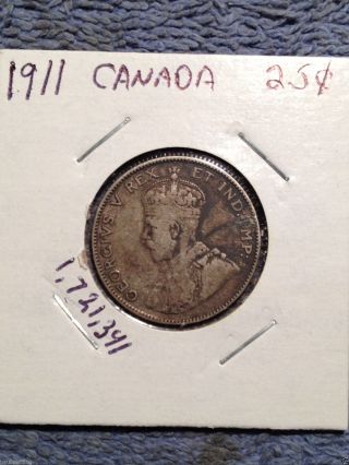 1911 Canada Silver Quarter photo