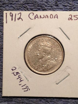 1912 Canada Silver Quarter photo