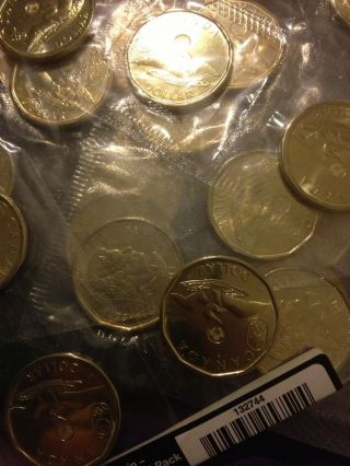 Canada Lucky Loonie Sochi Olympic 2014 Uncirculated $1 Coin 1 Only photo