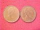 Two 1867 - 1967 Canada Centennial Commemorative One Cent Coins: Canada photo 1