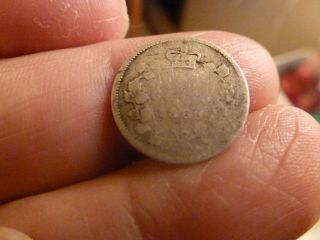1886 Silver Canadian Five Cents photo