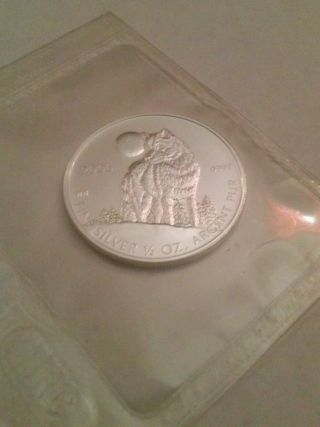 2006 1/2 Oz.  Silver Timberwolf Coin With Airtight Case photo