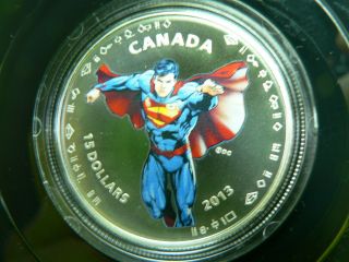 Canada $15 Special 2013 75th Ann.  Superman Modern Day Pure Silver Coin photo
