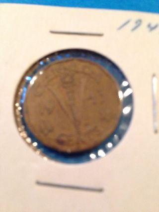 Canada 1943 5 Cents Tombac.  George Vi photo