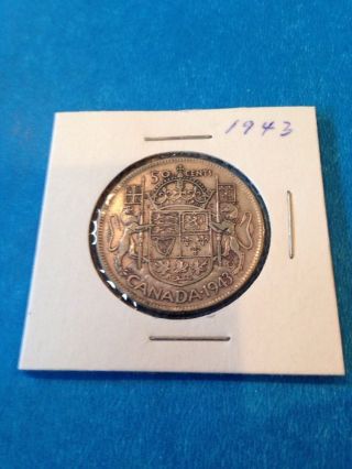 1943 Canada Half Dollar 80% Silver photo