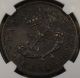 Province Of Canada Upper Canada 1857 Half Penny Token Pc - 5d Ngc Au - 55 Coins: Canada photo 1