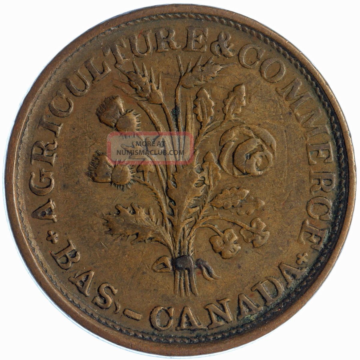 Agriculture And Commerce Bas - Canada Token Lc - 33a Coins: Canada photo