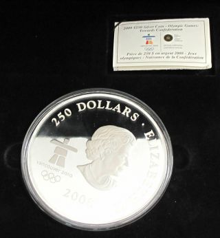 2010 Canada Vancouver Olympic Games $250 Dollars 1 Kilo Coin 9999 Silver Proof photo
