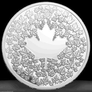 Canada 2013 $3 Maple Leaf Impression.  9999 Silver Coin,  Mintage 10000,  No Tax photo