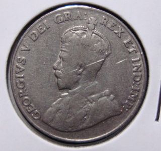 1929 5c Canada 5 Cents,  King George V Nickel,  Canadian,  3367 photo