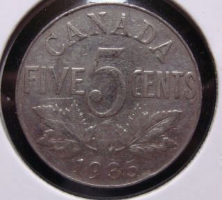 1935 5c Canada 5 Cents,  King George V Nickel,  Canadian,  3477 photo