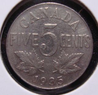 1935 5c Canada 5 Cents,  King George V Nickel,  Canadian,  3463 photo