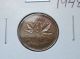 1948 Canadian Penny Coin 1 Cent Coin. Coins: Canada photo 2