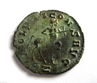 253 A.  D Gallic Empire Emperor Gallienus Roman Period Ae Antoninus Coin.  Centaur photo