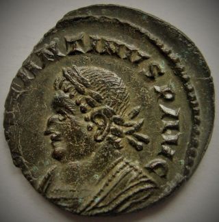 Constantinus I Follis Ric 73 Var.  Of London Dated 316 photo