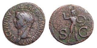 Claudius - Minerva - Roman As photo