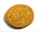 527 - 565 A.  D Late Roman Empire Justinian I Gold Solidus Coin.  Constantinople Coins: Ancient photo 2