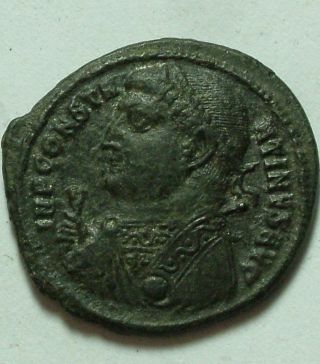 Constantine I/rare Ancient Roman Christian Coin/jupiter,  Victory Wreath photo