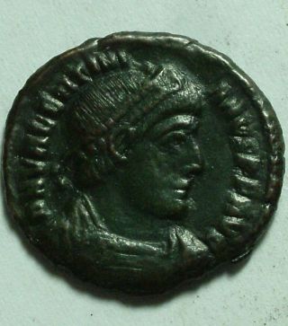 Valentinian I Labarum Chi - Rho Captive/ Siscia/ Rare Ancient Roman Coin photo