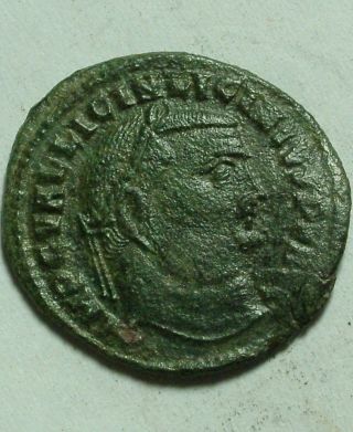 Licinius I Rival Constantine/rare Roman Coin/ Iovi/jupiter/victory Eagle Wreath photo