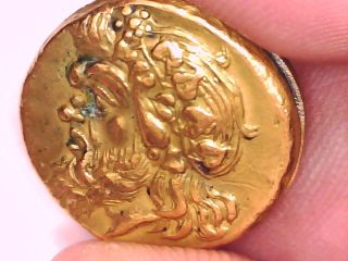 2rooks Greek Cimmerian Bosporus Crimea Pantikapaion Gold Stater Electrotype Coin photo