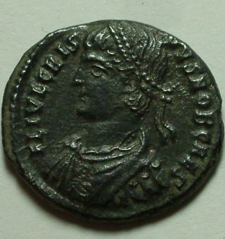 Crispus Caesar Constantine ' S Son/rare Ancient Roman Coin Camp Gate Cyzicus photo