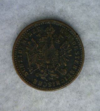 Austria Kreuzer 1860 A Copper Coin (lux 403) photo