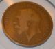 1917 Old Great Britain Penny - 100% Bronze 10 Grams - Great Shape And Toning UK (Great Britain) photo 2