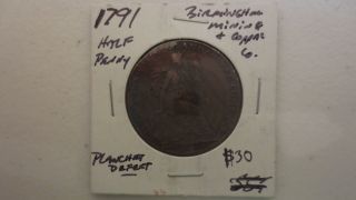 1791 Half Penny 