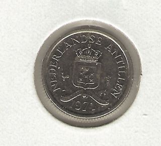Netherlands Antilles 10 Cents,  1971 photo
