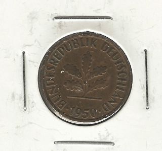 Germany - Federal Republic 2 Pfennig,  1950 - F photo