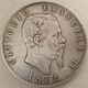 5 Lire (1872 Mbn) From Italy,  Ruler Vittorio Emanuele Ii Large Silver Coin Italy, San Marino, Vatican photo 1
