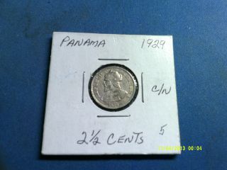 Panama 2 1/2 Cents C/n 1929 Km8 photo