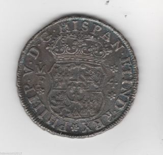 Mexico 4 Reales,  1740,  Milled Coin,  Xf + photo